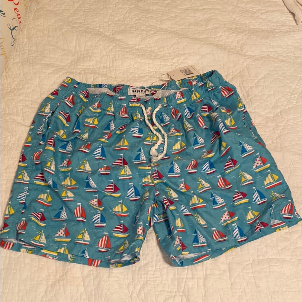 Ingear Swim Trunks - Blue‎ and Red